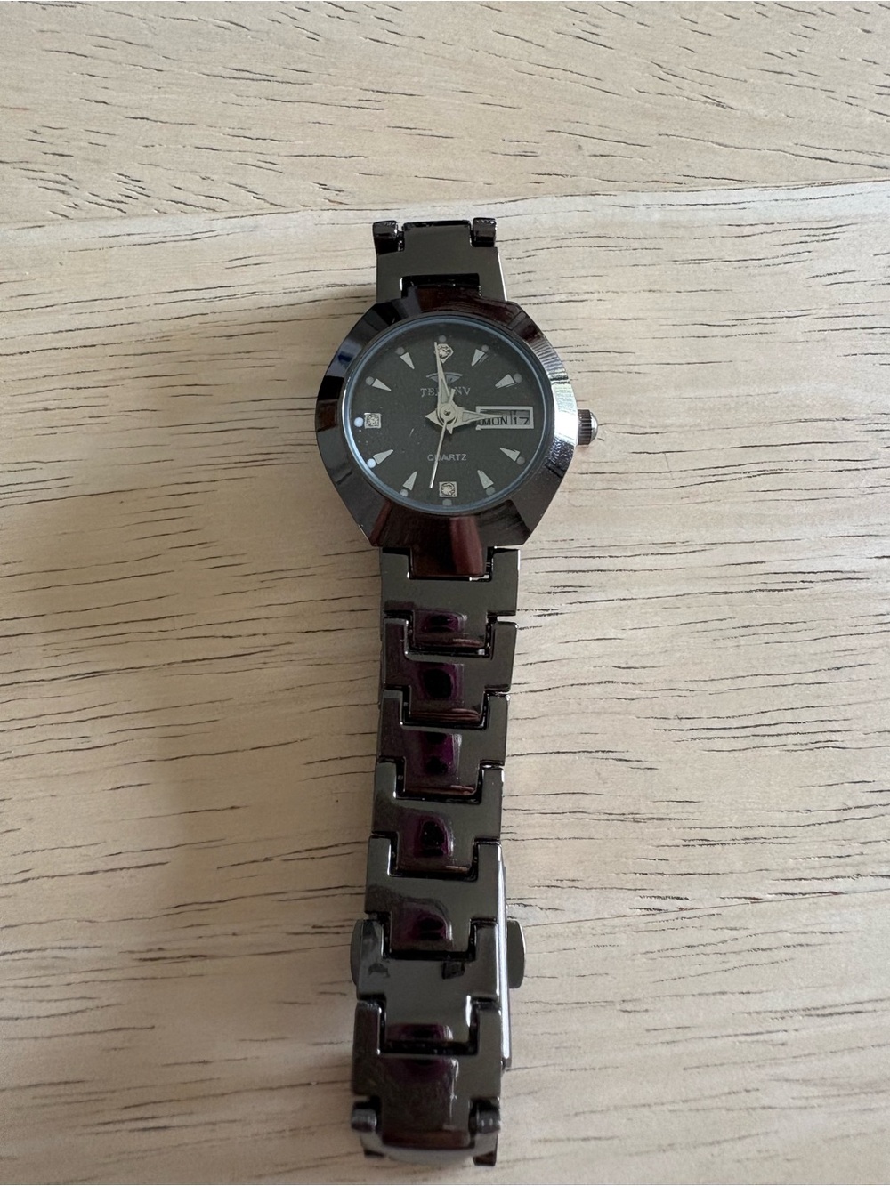 Black Stainless Steel Quartz Watch - Unbranded